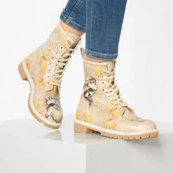 Boots - Raccoon Schnürstiefel - Bunt -Modeschuhgeschäft 11887179 02