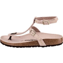 Birkenstock Marillia Nubukleder Schmal Nubukleder T-Steg-Sandalen - Hellrosa 9 Birkenstock Marillia Nubukleder Schmal Nubukleder T-Steg-Sandalen - Hellrosa -Modeschuhgeschäft 12651998 03