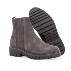 Gabor Comfort Plateau Stiefeletten Rauleder Grau - Grau -Modeschuhgeschäft 13357988 05