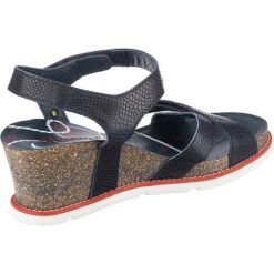 Panama Jack Vieri Navy Keilsandaletten - Dunkelblau -Modeschuhgeschäft 14017818 05