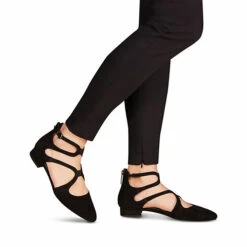 Tamaris Sandale Spangenballerinas - Schwarz -Modeschuhgeschäft 14423932 03