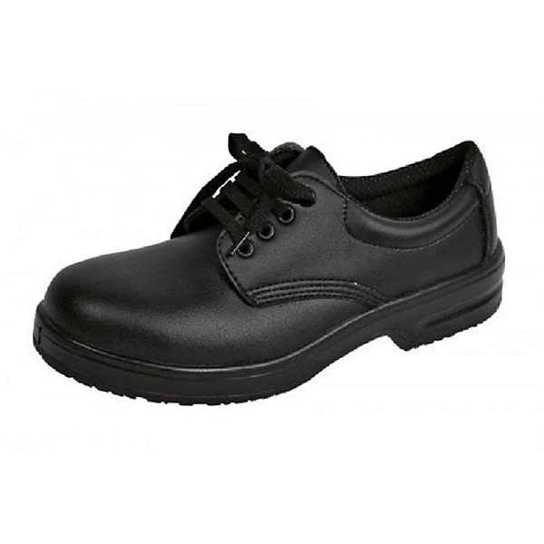 Herren Rutschhemmender Küchenschnürschuh S2 Stahlkappe, Arbeitsclogs - Schwarz 3 Herren Rutschhemmender Küchenschnürschuh S2 Stahlkappe, Arbeitsclogs - Schwarz