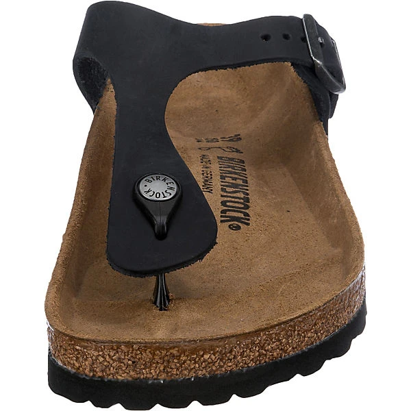 Birkenstock Gizeh Nubukleder Geölt Zehentrenner Normal - Schwarz Modell 1 6 Birkenstock Gizeh Nubukleder Geölt Zehentrenner Normal - Schwarz Modell 1 – Bild 4