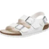 Birkenstock Milano Bs Komfort-Sandalen Schmal - Weiß 2 Birkenstock Milano Bs Komfort-Sandalen Schmal - Weiß -Modeschuhgeschäft 17536205 01