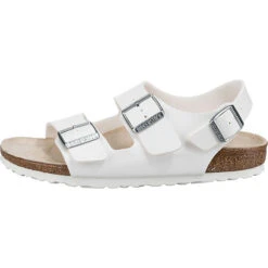 Birkenstock Milano Bs Komfort-Sandalen Schmal - Weiß -Modeschuhgeschäft 17536205 03