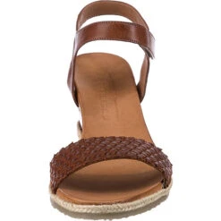 Leder Keilsandaletten - Braun -Modeschuhgeschäft 18859282 04