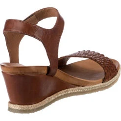 Leder Keilsandaletten - Braun -Modeschuhgeschäft 18859282 05
