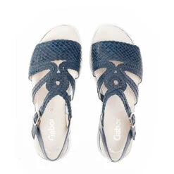 Gabor Plateau Sandale Plateau-Sandaletten - Blau -Modeschuhgeschäft 19699289 03