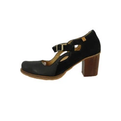 El Naturalista Damen Hochfrontpumps Pumps Picot N5114 Schwarz Black Leder Klassische Pumps - Schwarz -Modeschuhgeschäft 20006890 03