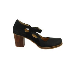 El Naturalista Damen Hochfrontpumps Pumps Picot N5114 Schwarz Black Leder Klassische Pumps - Schwarz -Modeschuhgeschäft 20006890 05