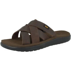 Teva Voya Slide Leather Pantolette Herren Pantoletten - Braun -Modeschuhgeschäft 21056035 04