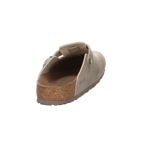 Birkenstock Boston Veloursleder Vegan Pantoletten Normal - Taupe 11 Birkenstock Boston Veloursleder Vegan Pantoletten Normal - Taupe – Bild 9