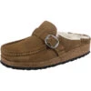 Birkenstock Buckley Veloursleder Lammfell Clogs Normal - Braun