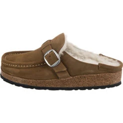 Birkenstock Buckley Veloursleder Lammfell Clogs Normal - Braun 11 Birkenstock Buckley Veloursleder Lammfell Clogs Normal - Braun -Modeschuhgeschäft 24681434 03