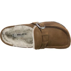 Birkenstock Buckley Veloursleder Lammfell Clogs Normal - Braun 14 Birkenstock Buckley Veloursleder Lammfell Clogs Normal - Braun -Modeschuhgeschäft 24681434 06