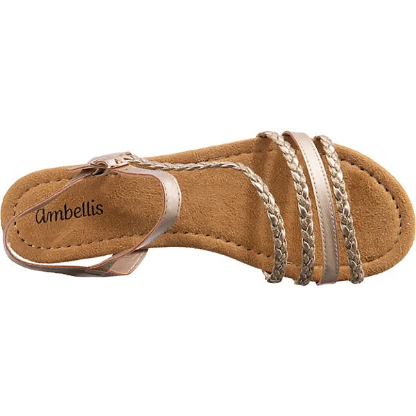 Sommer Riemchensandalen - Gold 8 Sommer Riemchensandalen - Gold – Bild 6