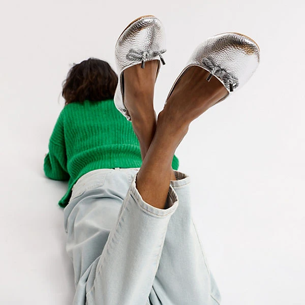 Insel Fashion Ballerinas - Silber 4 Insel Fashion Ballerinas - Silber – Bild 2