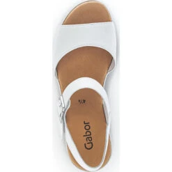 Gabor Keilsandaletten 24.651.21 Riemchensandalen - Weiß -Modeschuhgeschäft 28363885 06