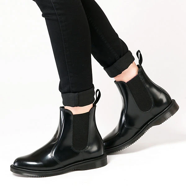 Dr. Martens Flora Chelsea Boots - Schwarz 4 Dr. Martens Flora Chelsea Boots - Schwarz – Bild 2